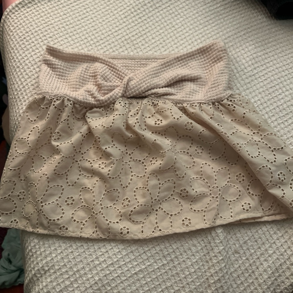 Chic Cream Floral Women's Top